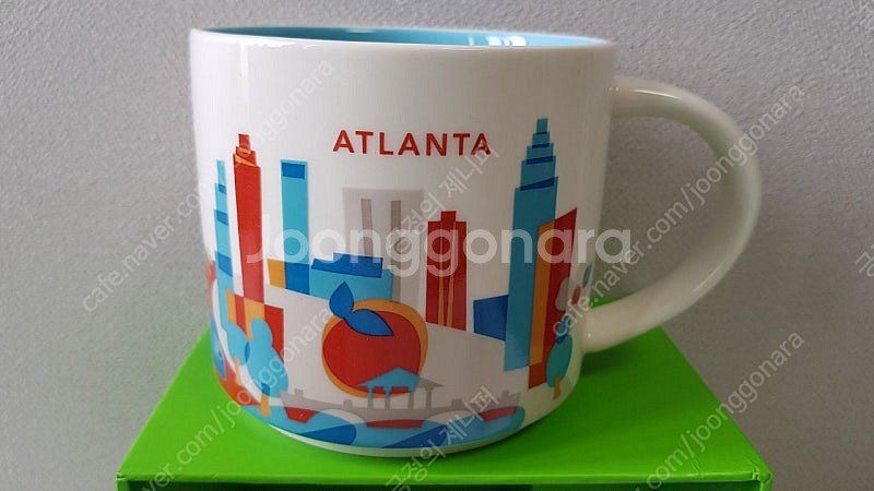 스타벅스 유아히어 미국 노스캐롤라이나 오렌지카운티 메릴랜드 애틀란타 샬롯 오스틴 와이키키 마이애미 시티머그 414m...--8