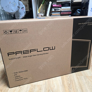 [미개봉] 프리플로우 FHD 27인치, 240Hz-1ms-IPS 모니터팝니다.