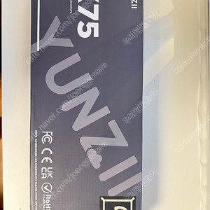 [미사용] A급 LED 키보드 투명 얼음 키보드 YUNZII X75 블랙 팝니다.
