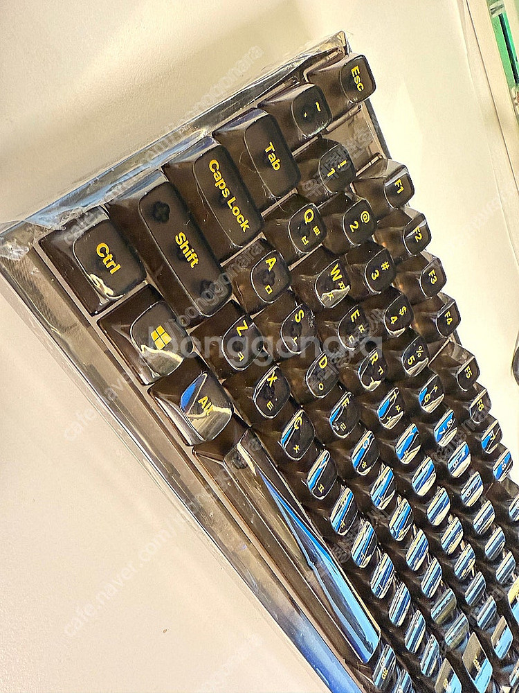[미사용] A급 LED 키보드 투명 얼음 키보드 YUN...--2