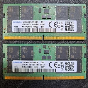 삼성ddr5 4800 32g 노트북 램 팝니다(64g)