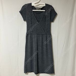 [55]자라(ZARA) 꽈배기 니트 반팔 원피스(그레이)