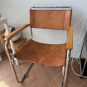 Thonet s34 가죽 암체어