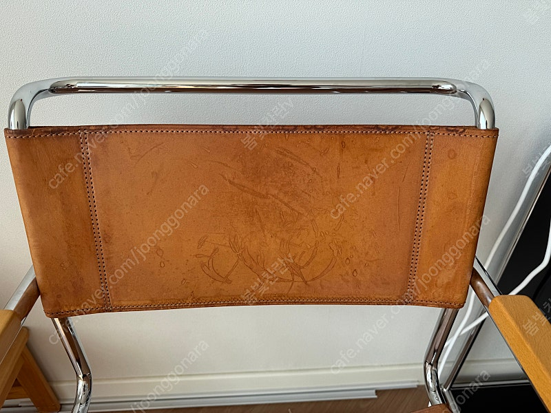 Thonet s34 가죽 암체어 이미지