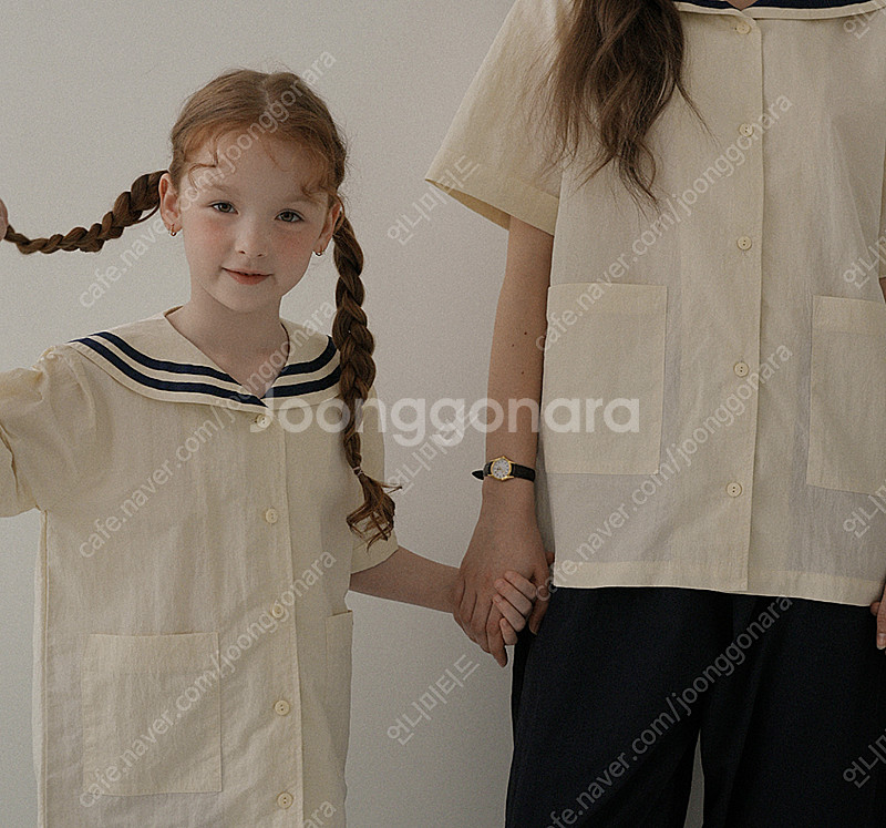 더멜로우가드너 세일러 셔츠 + 멜로우 팬츠 일괄 (사이즈 130)--6