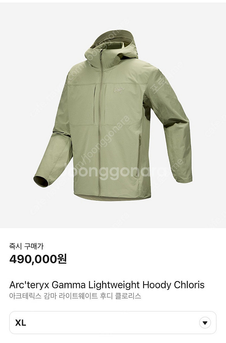 (새상품)아크테릭스 감마 라이트웨이트 후디 xl--2