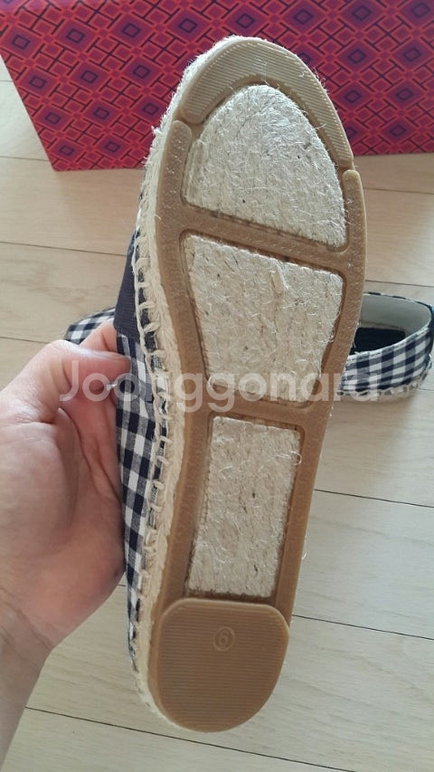 토리버치 깅엄체크 에스파듀--1