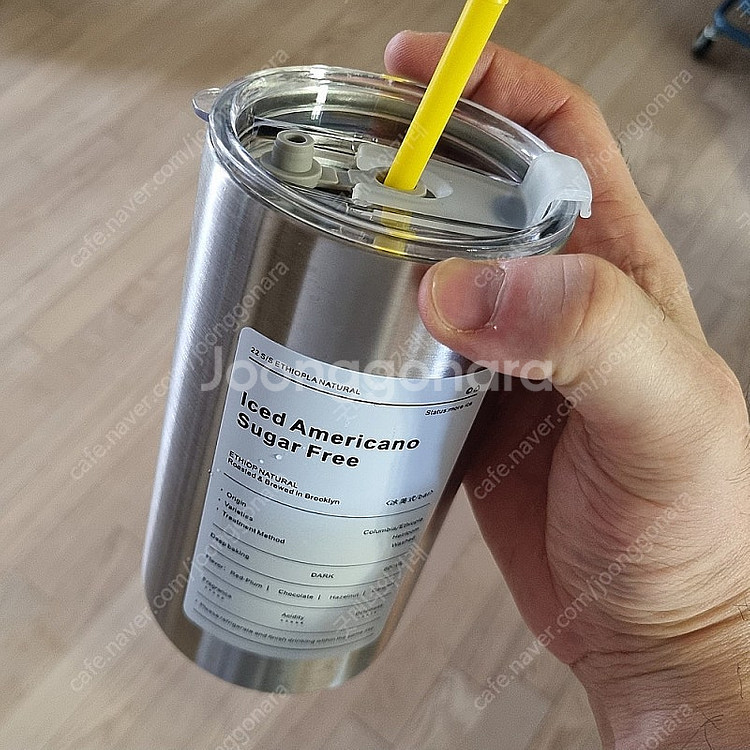 (텀블러) 600mL 304 스텐 보온, 스텐빨대포함--2
