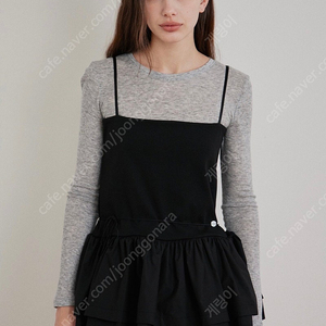 마그넷 Double Pin Tuck Top / 더블핀턱탑 블랙