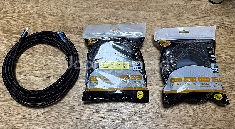 5m짜리 DP케이블 / HDMI 케이블 팝니다--0