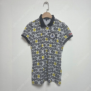 파리게이츠 여성 골프 비비드 로고 카라 반팔티셔츠(S)