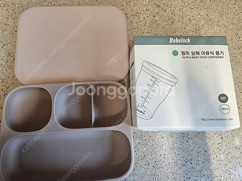 모윰 실리콘 흡착식판,베베락 이유식용기--0