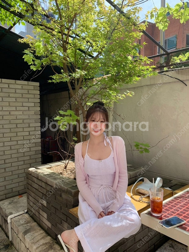 온트 라일락 가디건--4