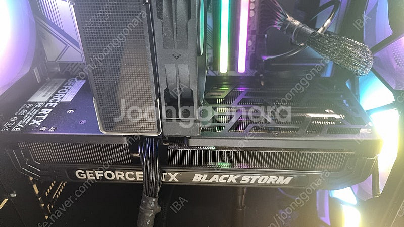 이엠텍 4070ti super 블랙스톰 팝니다--0