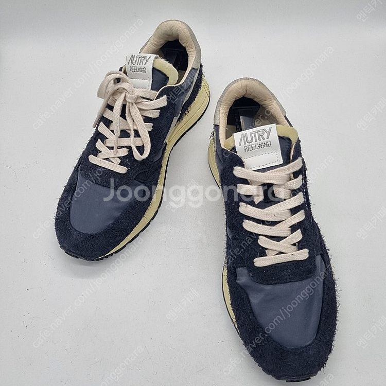 오트리 릴윈드 로우 나일론 스웨이드 스니커즈 블랙 남성 285mm--5