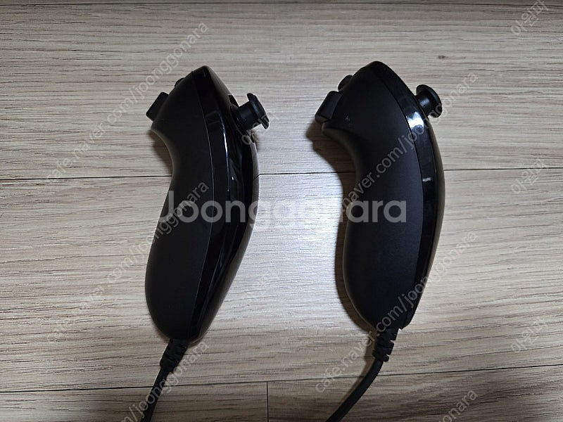 닌텐도위 Wii 정품 눈차크 블랙 신품급 2개 일괄 판...--0
