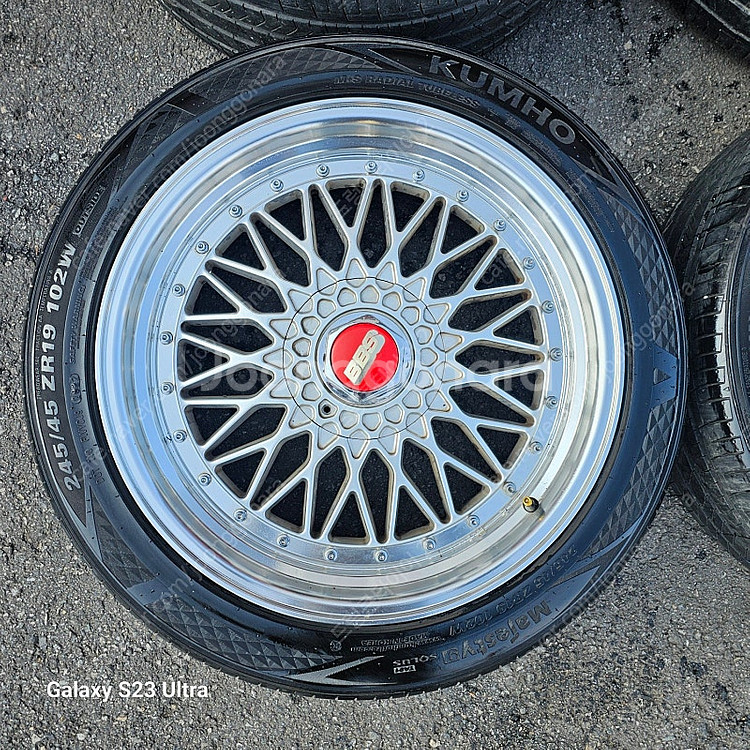 BBS ST 19인치 중고 휠타이어 세트 팝니다.245...--1