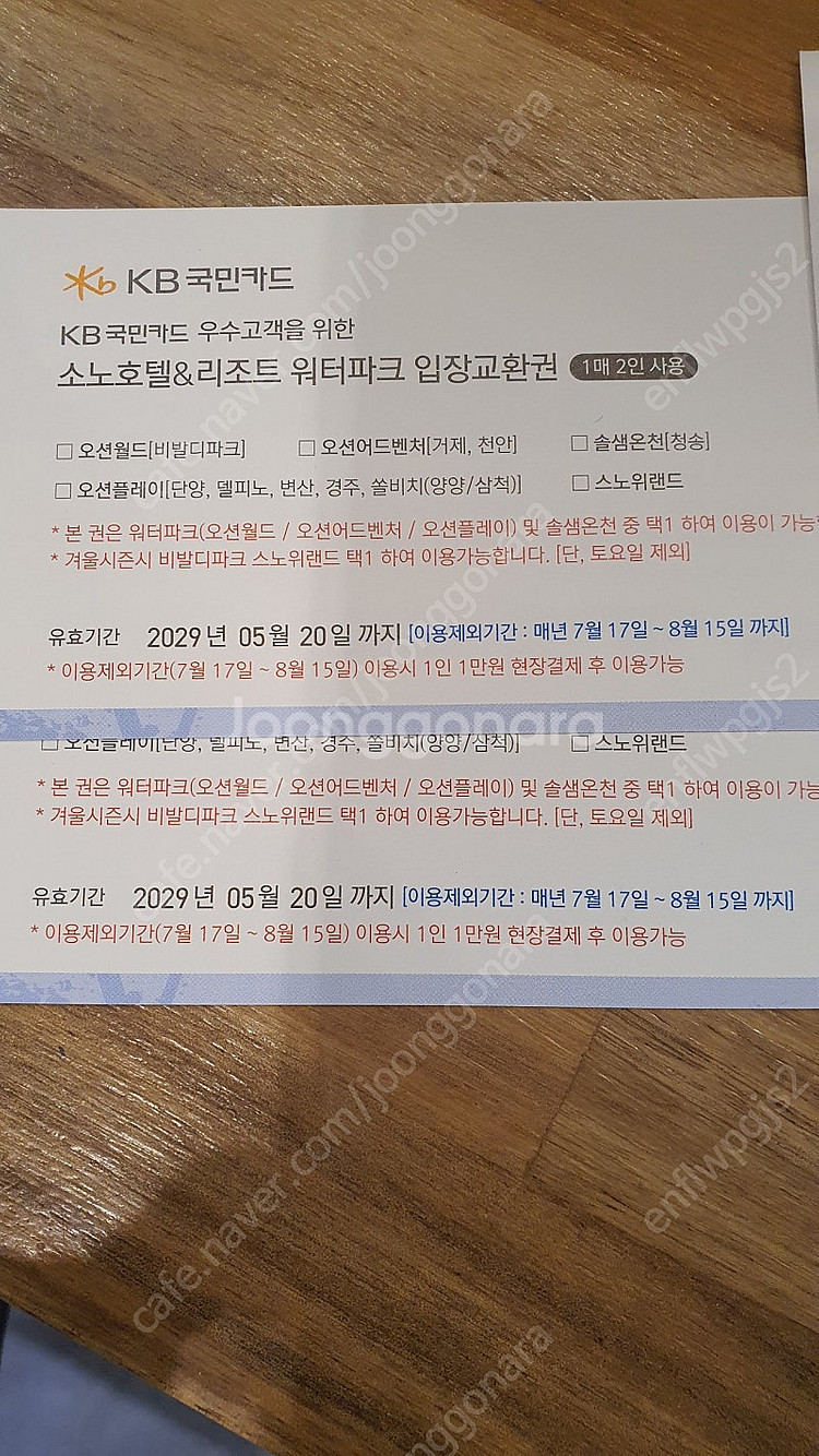 소노호텔&리조트 워터파크 입장권 오션월드 비발디파크 로...--1