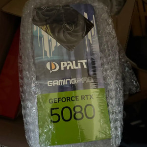 PALIT 지포스 RTX 5080 GAMINGPRO D7 16GB 이엠텍 미개봉 새상품 팝니다