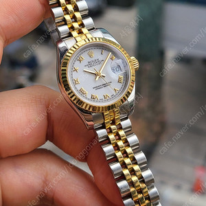[정품] 롤렉스 여성용 데이저스트 18K 콤비 화이트로만 히든버클 (Rolex Datejust White Roman Dial 18K Two-Tone)