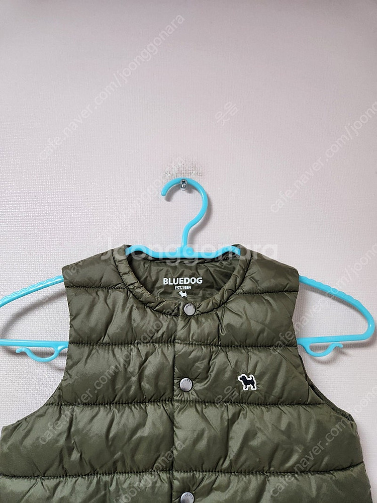 110사이즈(아동용) 블루독 카키색 패딩조끼--2