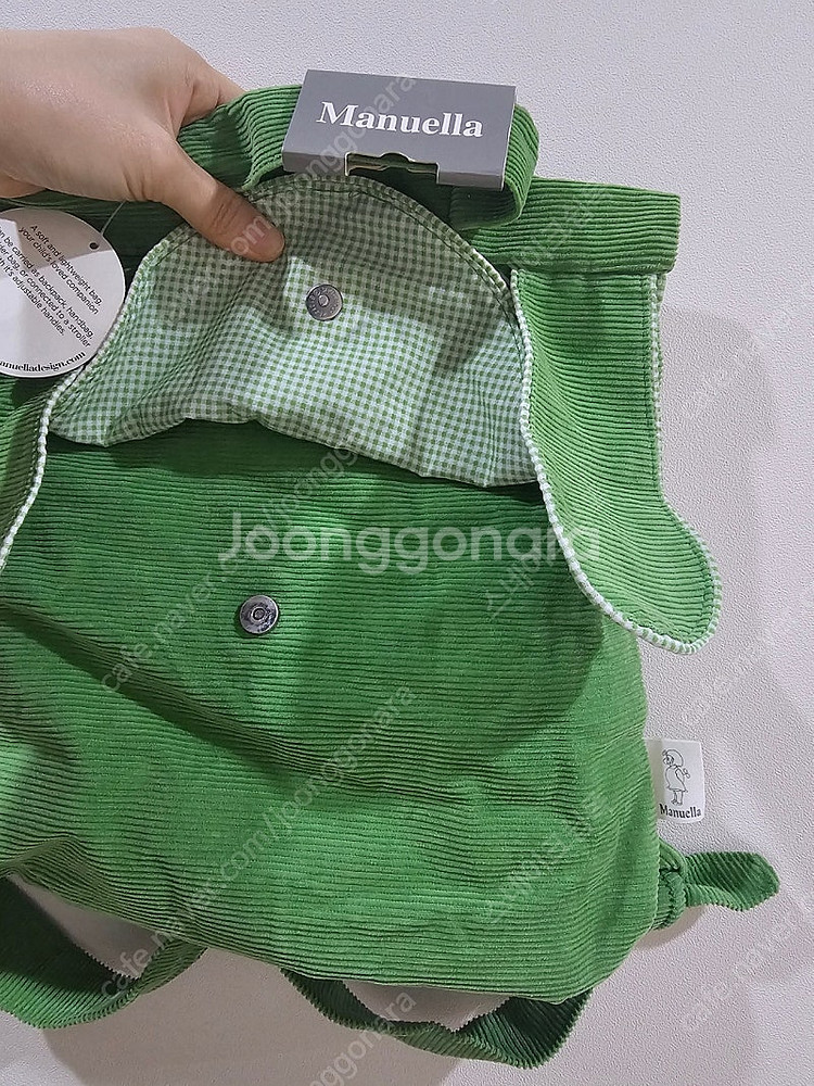 마뉴엘라 코듀로이 도기 키즈백팩--3