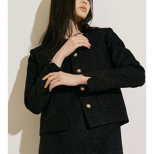 블랑쇼 Black bird tweed jacket