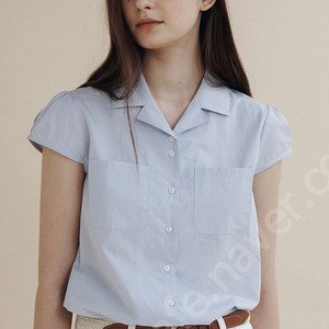 망고매니플리즈 듀블린 포켓 셔츠 망매플 dublyn pocket shirts s 라이트블루