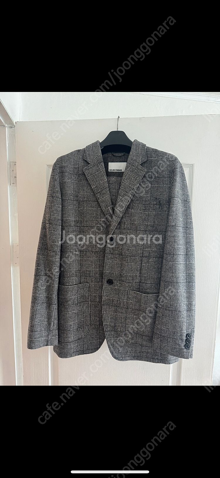 비슬로우 19fw 레귤러웜 글렌체크 셋업--0