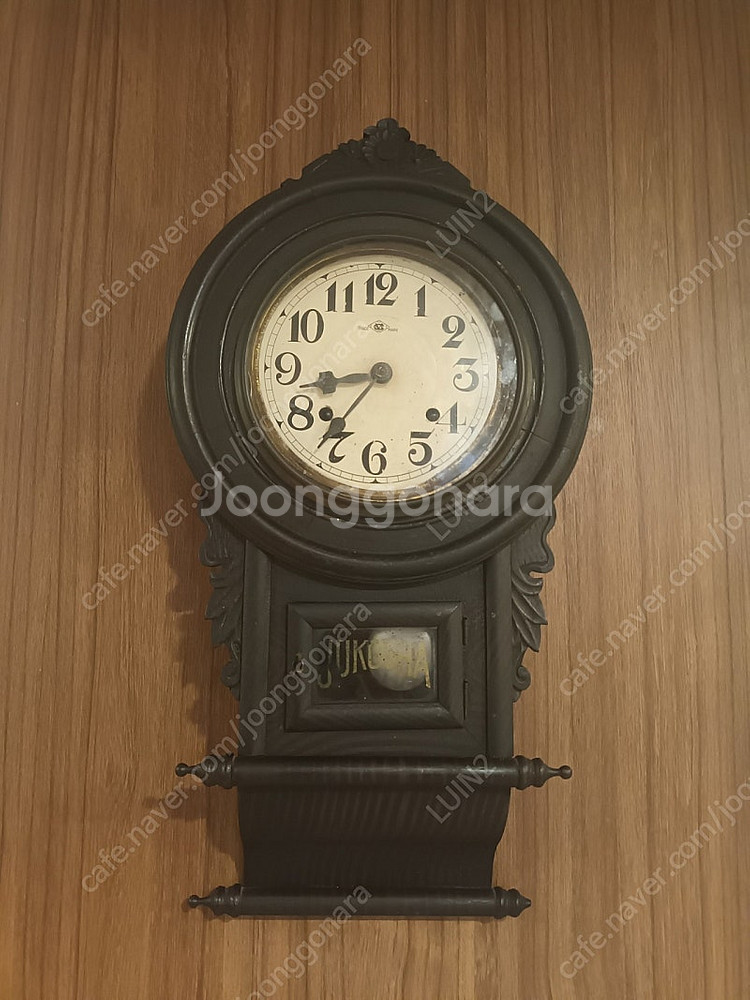 골동품 태엽 벽시계--0