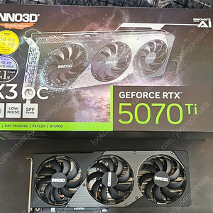 INNO3D RTX5070TI 판매 합니다. 2주정도 사용 풀박스 싸게 팝니다. 직거래