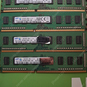 삼성 램 DDR3 4GB PC3-12800U (4개)