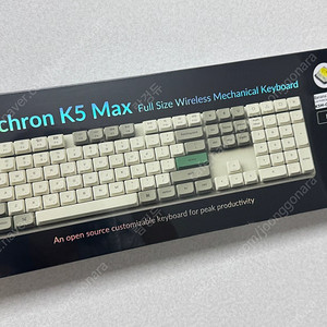 키크론 K5 MAX 쉘 화이트 기계식 키보드 핫스왑 K5M-Q4 바나나축 새제품
