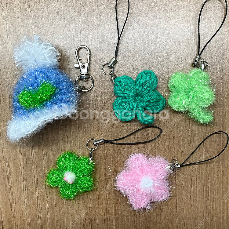 핸드메이드 수제 뜨개 소품 키링 2/ 1,000원~--0