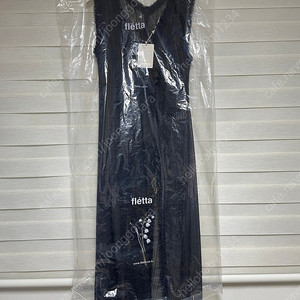 플레따 fletta 94_Check Slit Dress (black) 새상품