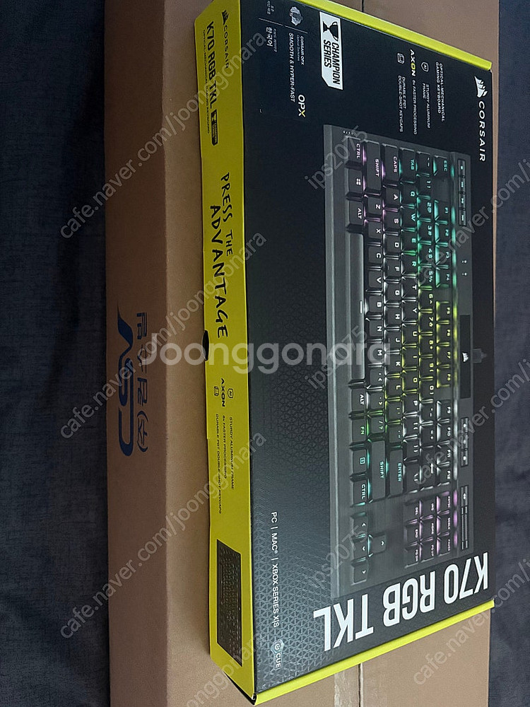 미개봉 K70 rgb tkl opx 광축 키보드--1