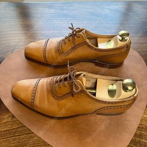 크로켓앤존스/웨스트번/Crockett&Jones/밝은 브라운/UK7.5E
