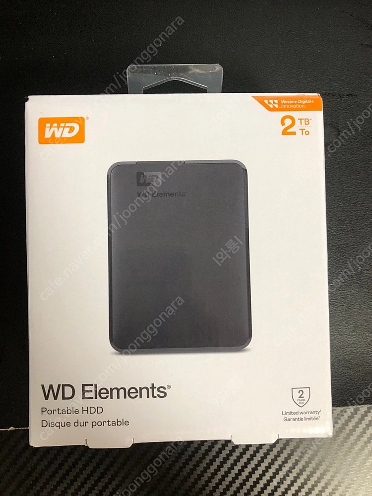 wd 외장하드 2.5인치 2TB 이미지