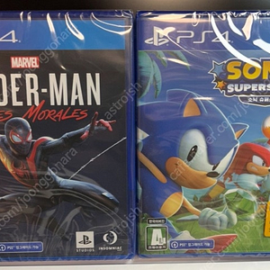 PS4 스파이더맨 마일스 모랄래스 소닉 슈퍼스타즈 (미개봉