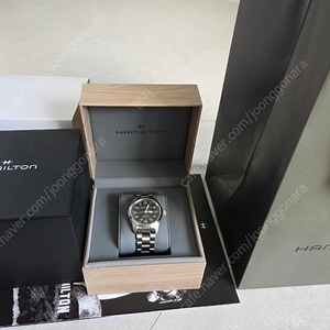 해밀턴 카키 필드 머피 38mm 블랙 다이얼 브레이슬릿 손목시계 H70405130