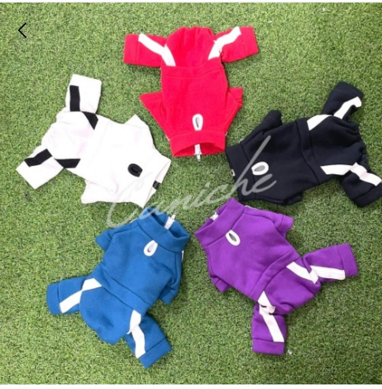 새상품 지퍼 기모 올인원 파란색 M--1