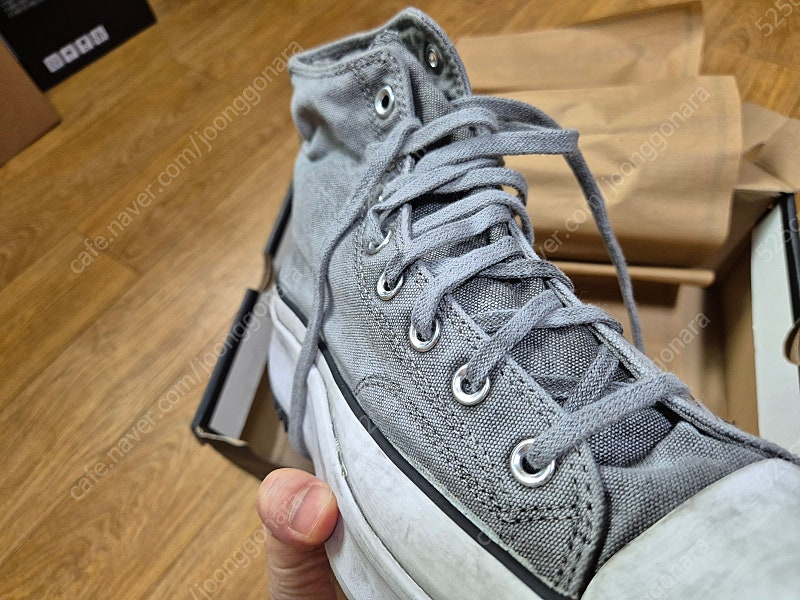 (택배가능) 컨버스 런스타 하이 280 한정판 그레이 이미지