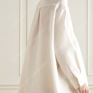 sacai 실크 레이어드 셔츠 미니 드레스
