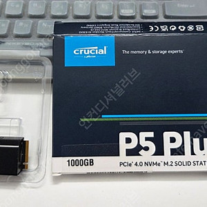 M.2 ssd 2280/ Crucial P5 Plus 1TB (크루셜), 플스5사용, 거이안씀,빙하6 방열판 세팅