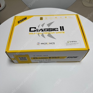 컴퓨터 파워 마이크로닉스 850W 화이트 거의 새것