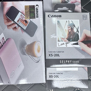캐논 셀피 스퀘어 qx10 포토프린터+인화지60매