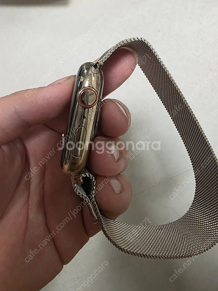 애플워치8 45mm 스테인리스 골드 애플케어 1년반남음...--1