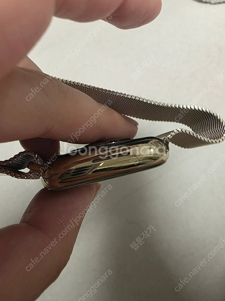 애플워치8 45mm 스테인리스 골드 애플케어 1년반남음...--2