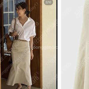 유메르 마젤 린넨 스커트 그린L