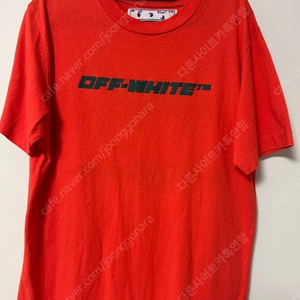 오프화이트 OFFWHITE 정품 주황 반팔티 택포